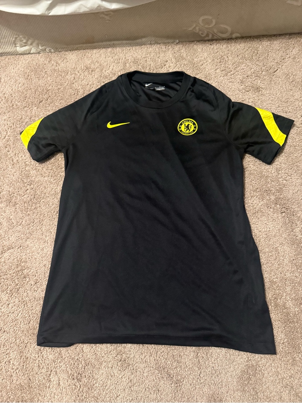Nike Black Dri-FIT Performance Tee with White Logo